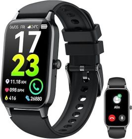 Smart Watch for Men Women (Answer/Make Call), 1.57' Fitness Tracker 113+ Sports Smartwatch, Heart Rate/Sleep Monitor/Pedometer/Calories Fitness W