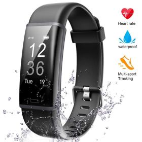 bracelet-black; fitness tracker; with blood pressure heart rate sleep health monitor; for men and women; upgraded waterproof activity tracker wat