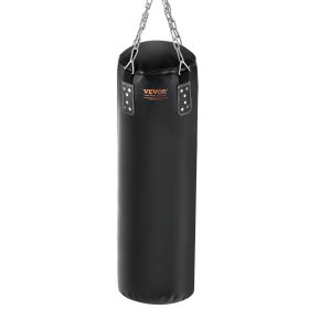 Punching Bag for Adults, 4ft PVC Heavy Boxing Bag Set, Punching Bag with Chains and Gloves, Hanging Boxing Bag for MMA Karate Judo