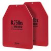 Weight Vest Plates, 8.75 LB Pairs, Premium Steel Weighted plates, Contoured Ergonomic Fit â€“ WODs, Additional Weight for Weight Vests
