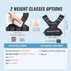 Adjustable Weighted Vest, 20-32lb Weight Vest with 6 Ironsand Weights and Reflective Stripe, Body Weight Vest Exercise Set for Men Women