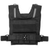 Adjustable Weighted Vest, 35lb Weight Vest with Iron Weights, Shoulder Pad, and Reflective Stripe, Body Weight Vest Exercise Set for Men Women