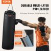 Punching Bag for Adults, 4ft PVC Heavy Boxing Bag Set, Punching Bag with Chains and Gloves, Hanging Boxing Bag for MMA Karate Judo