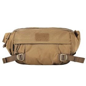 Unisex Waterproof Waist Pack Nylon Fitness Fanny Pack Outdoor Sports Waist Bag (Color: Brown)