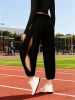 High Slit Boho Harem Yoga Pants for Women â€“ Flowy, Trendy & Comfortable