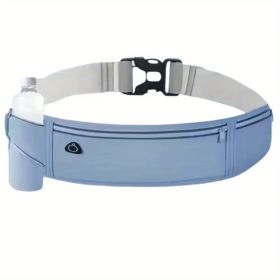 Hands-Free Adventure Waist Pack â€“ Durable Nylon with Theft-Proof Zipper & Reflective Safety Features (Color: Blue)