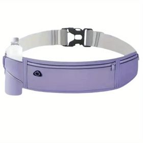Ultra-Light Running Waist Pack â€“ Breathable Nylon Belt Bag with Lock Closure & Reflective Strips for Safety (Unisex, 6 Colors) (Color: Grey)