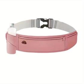 Ultra-Light Running Waist Pack â€“ Breathable Nylon Belt Bag with Lock Closure & Reflective Strips for Safety (Unisex, 6 Colors) (Color: Dusty Rose)