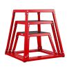 Plyometric Jump Boxes, 12/18/24 Inch Plyo Box, Platform and Jumping Agility Box, Anti-Slip Fitness Exercise Step Up Box Set for Home Gym Training