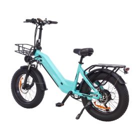 48V 750W Electric Fat Tire Bike, Shimano 7-Speed, Disc Brakes,  40 Km Range, Aluminum Alloy Frame, P1 LCD Display, Waterproof Design, Electric & (Option: MZ9)